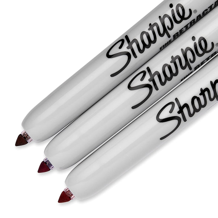 Sharpie Retractable Permanent Marker Set of 3 (Assorted) — detail view