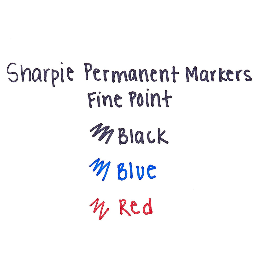 Sharpie Retractable Permanent Marker Set of 3 (Assorted) — in use