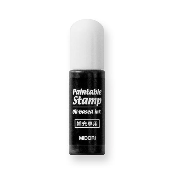 Midori Paintable Stamp Refill Ink Black — front view
