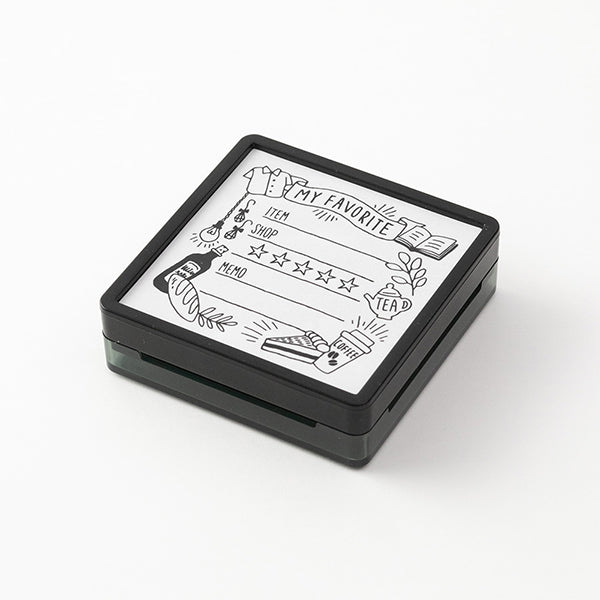 Midori Paintable Stamp Pre-inked My favorite — side view