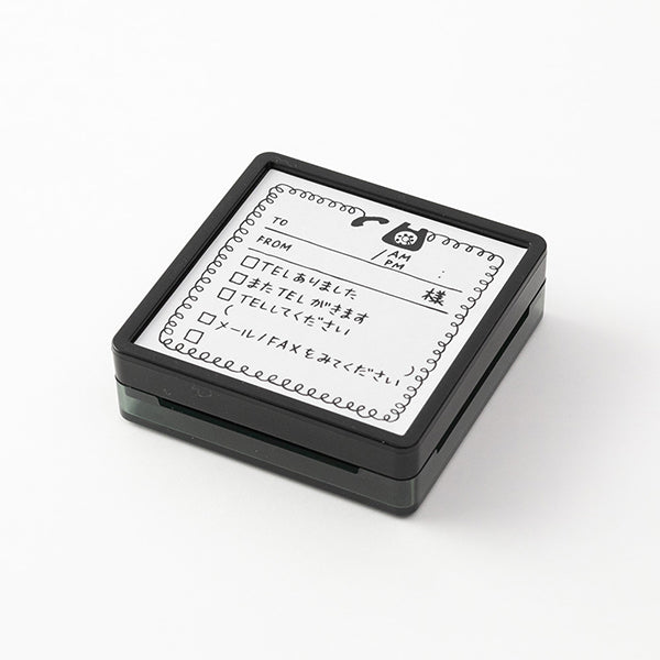 Midori Paintable Stamp Pre-inked Telephone — side view