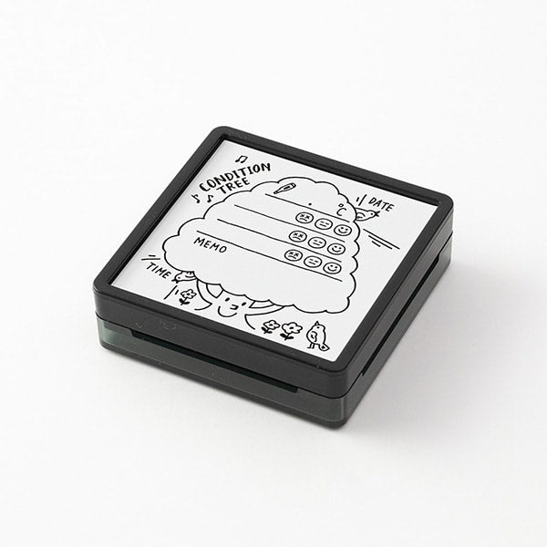 Midori Paintable Stamp Pre-inked Health Management — side view