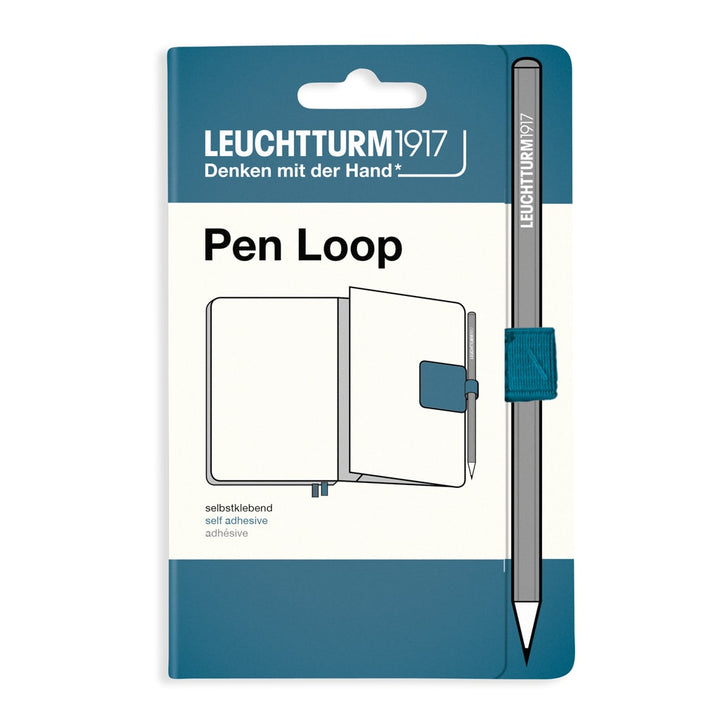 Leuchtturm1917 Pen Loop - Stone Blue — front view