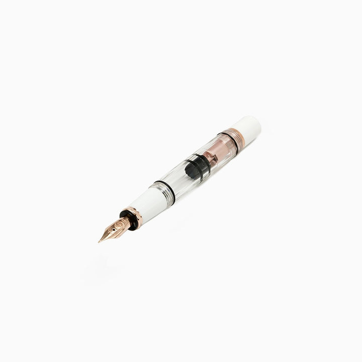 TWSBI Diamond Mini with Rose Gold Trim II Fountain Pen — flat lay