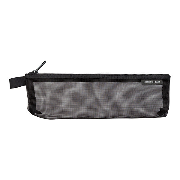 Midori CL Mesh Mini Pen Pouch Black — front view