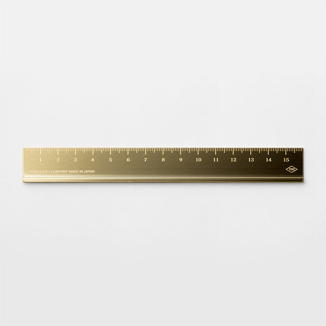 TRAVELER'S COMPANY Brass Ruler — front view