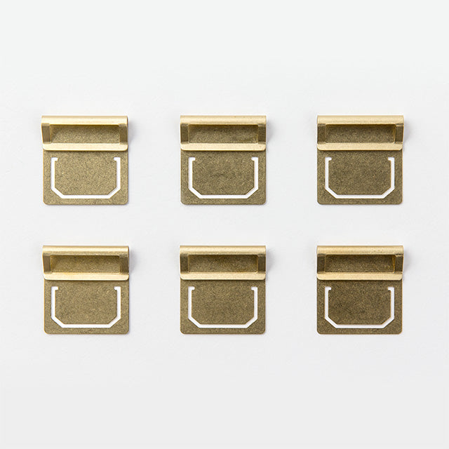Midori Brass Index Clip — front view