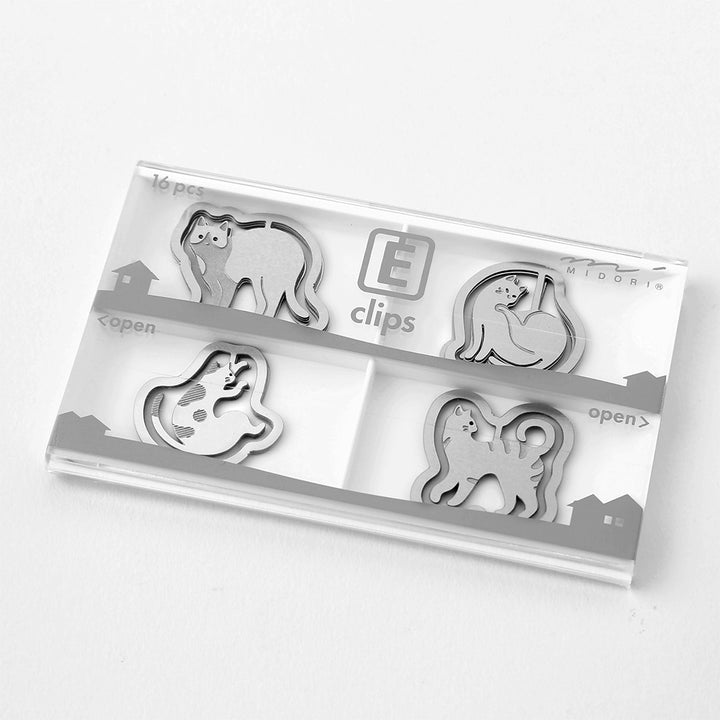 Midori E-Clips Paper Clip Etching Clips Dog / Cat / Rabbit / Bird / Zoo / Dinosaur/ Fruit/ Stationary