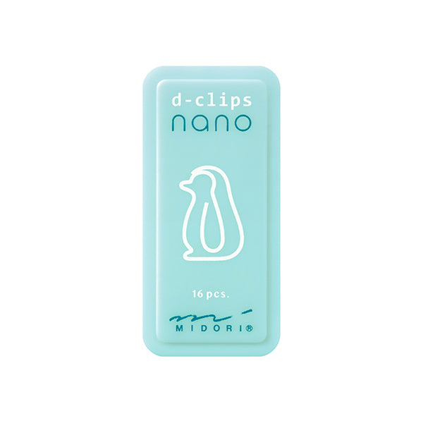 Midori D-Clips Nano Penguin — front view