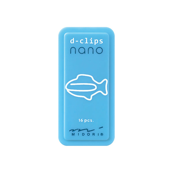 Midori D-Clips Nano Fish — front view