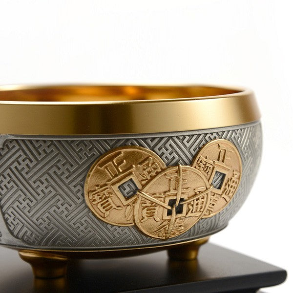 Royal Selangor Wealth Bowl Gold — with packaging