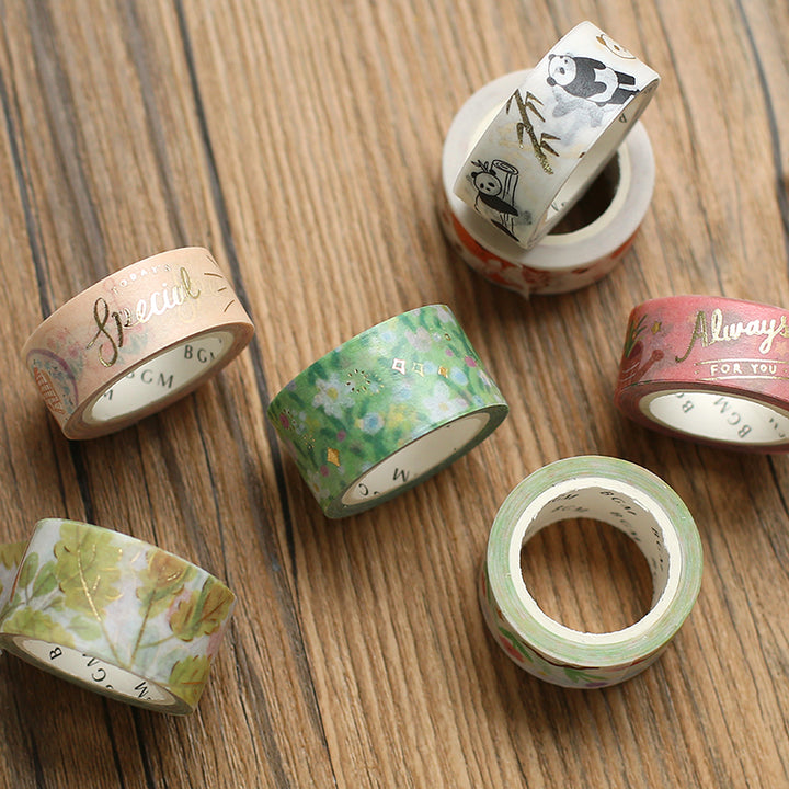BGM Maiden Universe Washi Tape — applied on surface