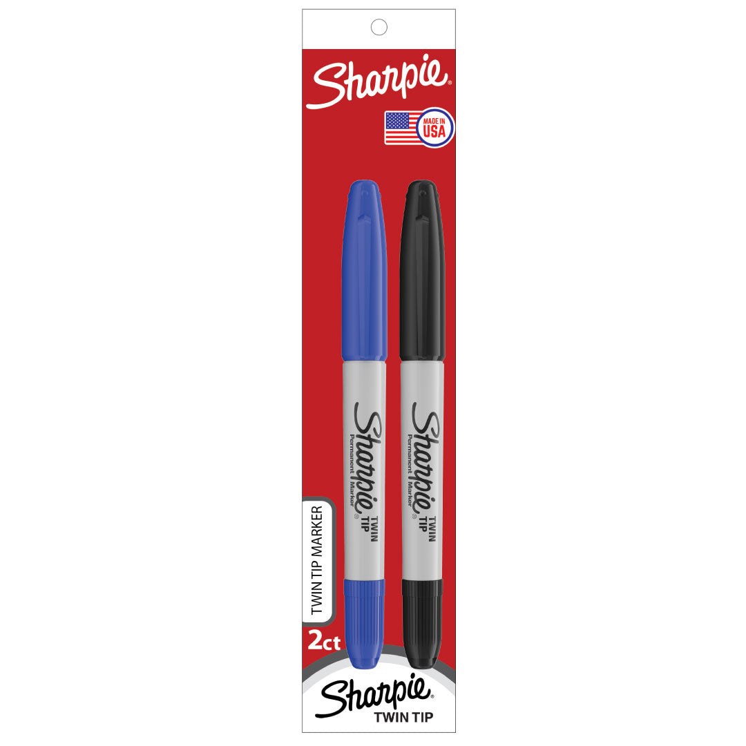 Sharpie Twin Tip Permanent Marker (Pack of 2) — front view