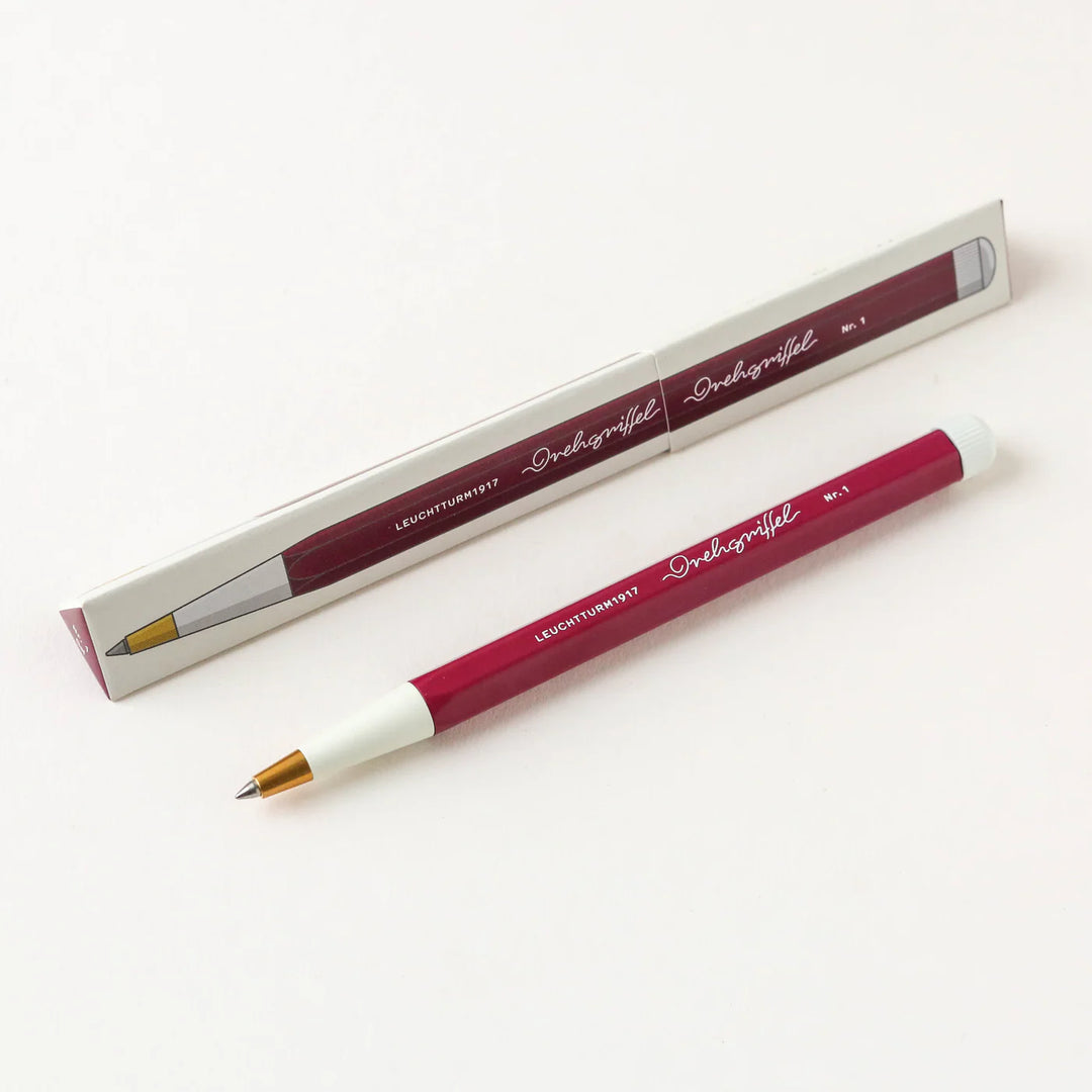 Leuchtturm1917 Drehgriffel Nr. 1 Gel Pen - Port Red — with packaging