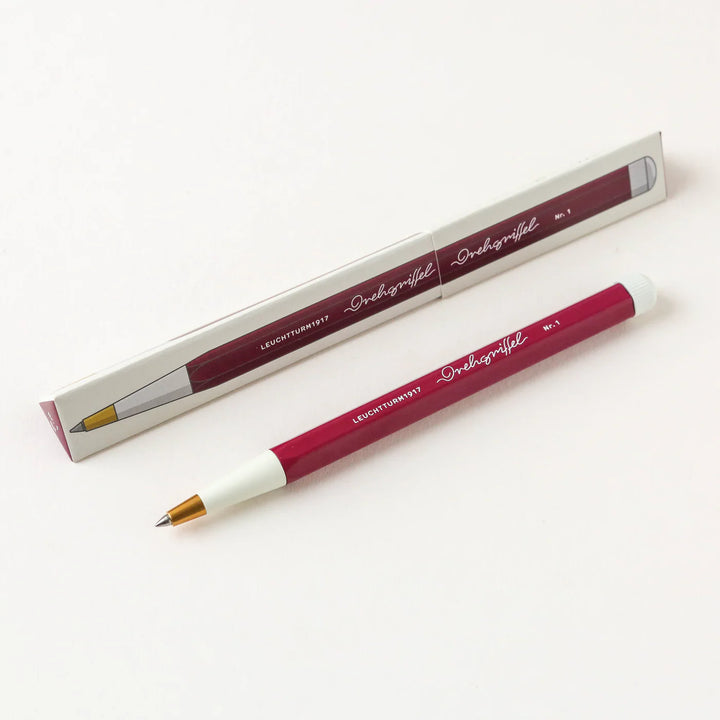 Leuchtturm1917 Drehgriffel Nr. 1 Gel Pen - Port Red — with packaging