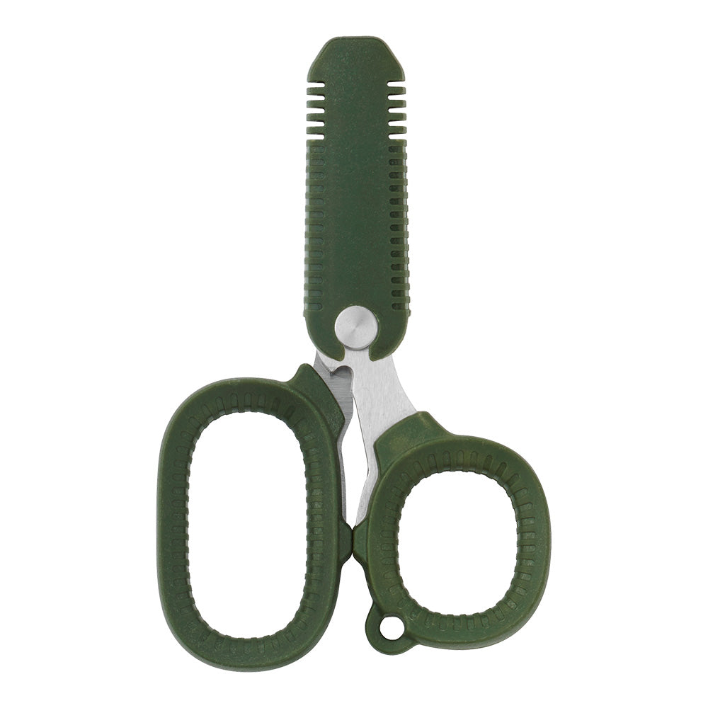 Midori Portable Multi-Scissors Khaki — side view