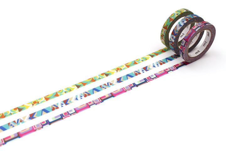 MT Slim Deco Washi Tape - Retro — with packaging