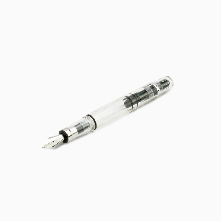 TWSBI Diamond 580 Fountain Pen Clear — flat lay