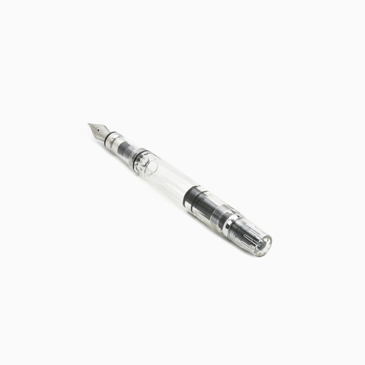 TWSBI Diamond 580 Fountain Pen Clear — flat lay