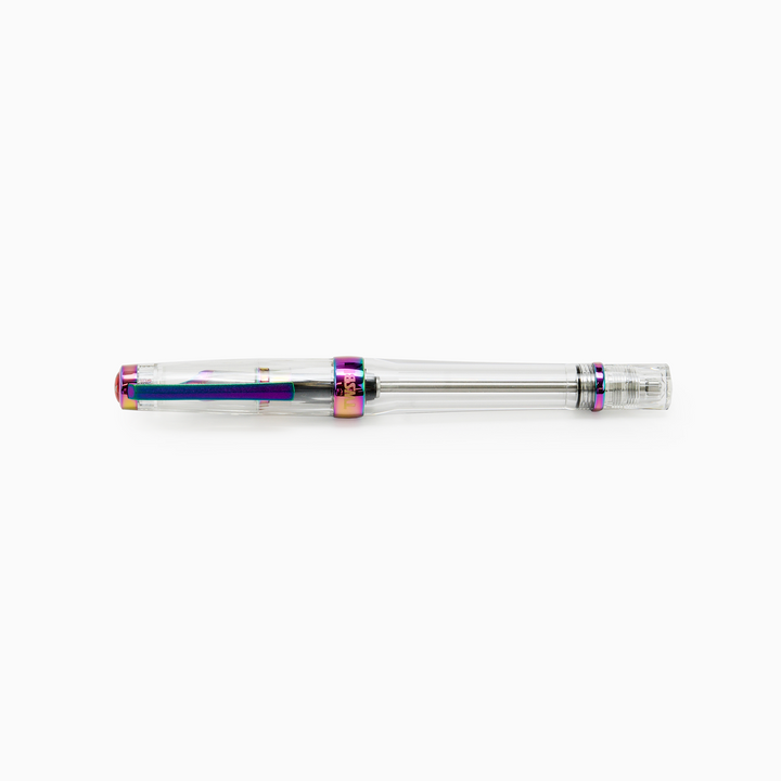 TWSBI VAC 700R Fountain Pen IRIS — flat lay