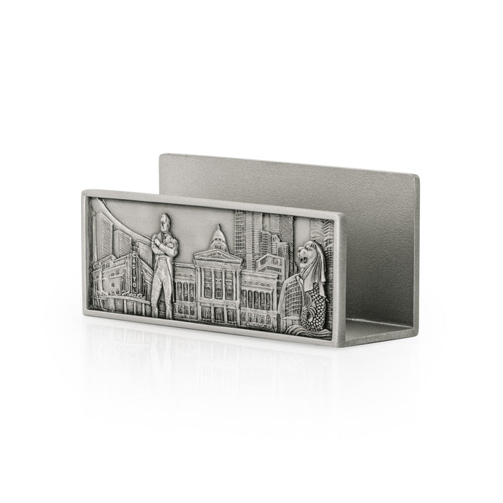 Royal Selangor Civic District Card Holder — angle view