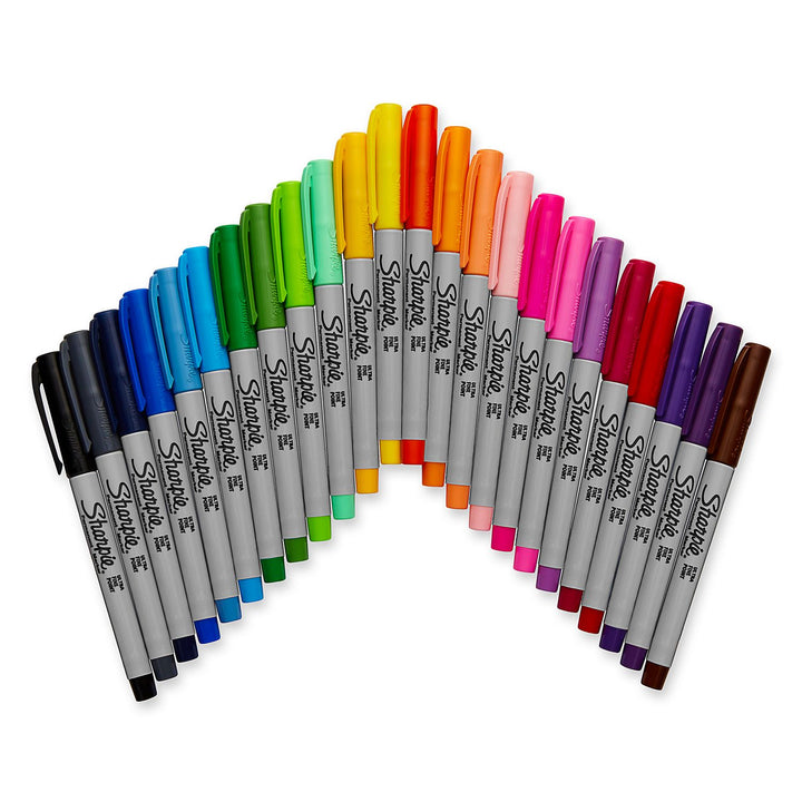Sharpie Ultra Fine Point Permanent Markers Assorted Set of 24 — detail view