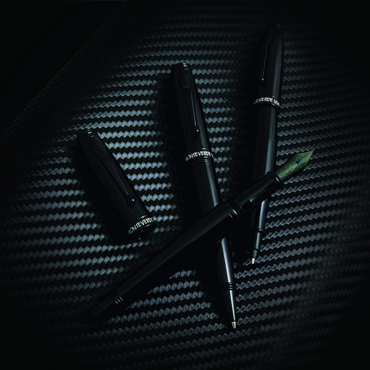 Monteverde Invincia Color Fusion Stealth Ballpoint Black — barrel detail