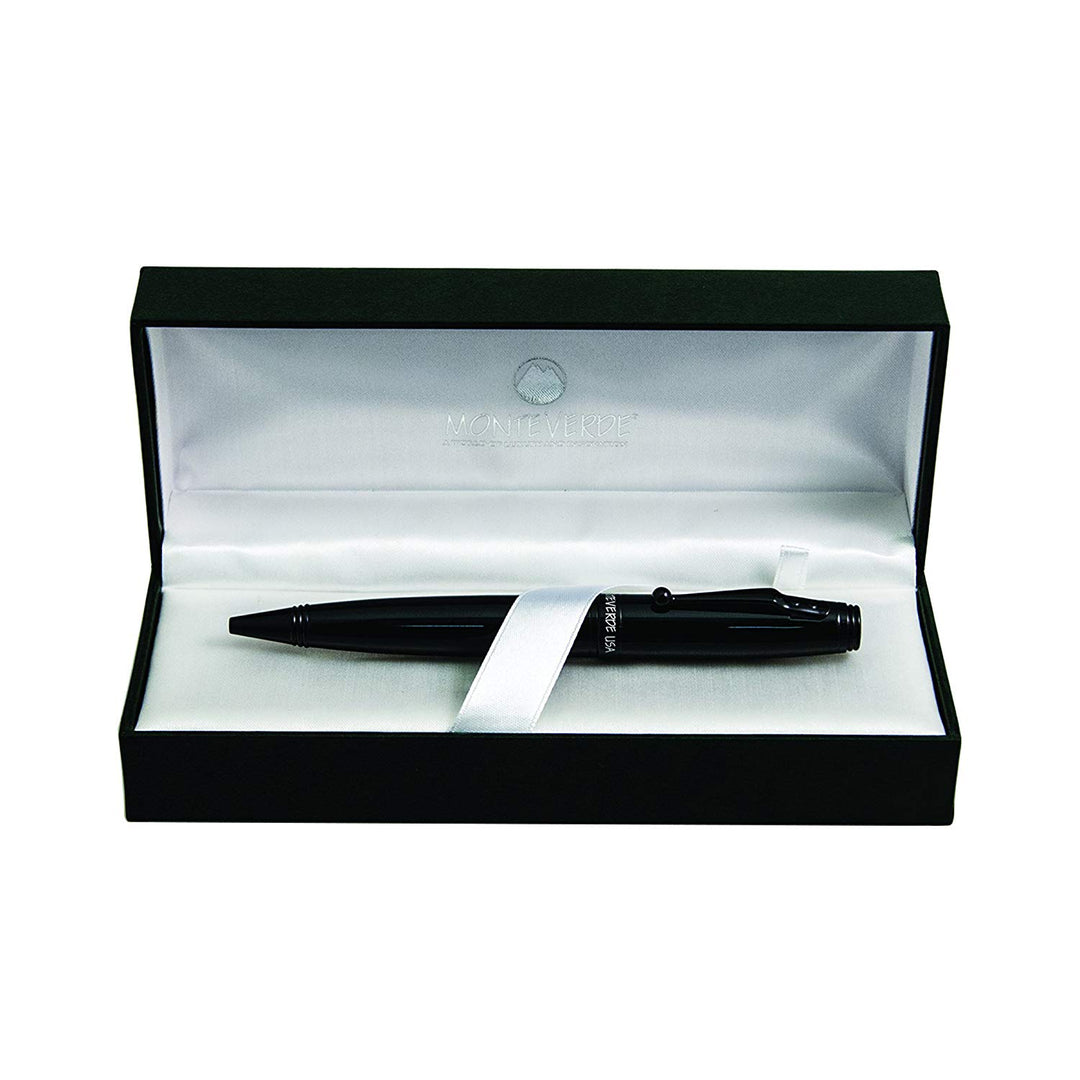Monteverde Invincia Color Fusion Stealth Ballpoint Black — with packaging