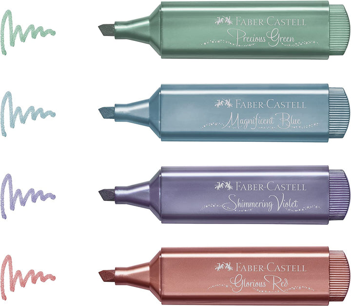 Faber-Castell Highlighter TL 46 Metallic Glorious Red — flat lay