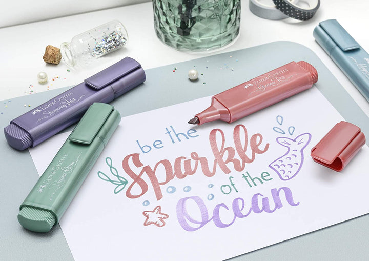 Faber-Castell Highlighter TL 46 Metallic Shimmering Violet — angle view
