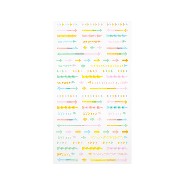 Midori Sticker Plan Arrow Pastel — side view