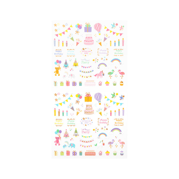 Midori Sticker Anniversary Birthday — side view