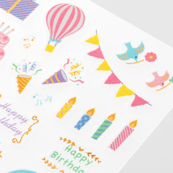 Midori Sticker Anniversary Birthday — detail view