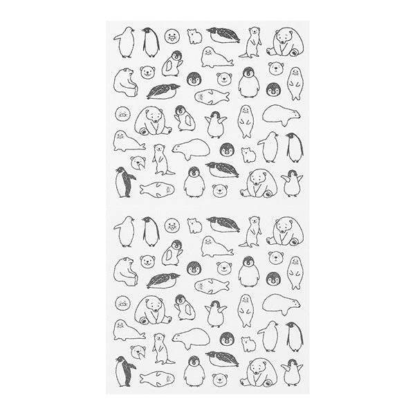 Midori Sticker 2555 Chat Sea Creature — side view