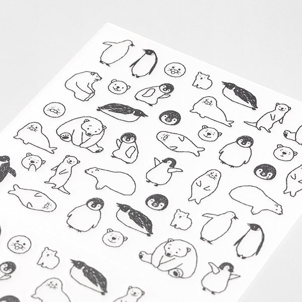 Midori Sticker 2555 Chat Sea Creature — detail view