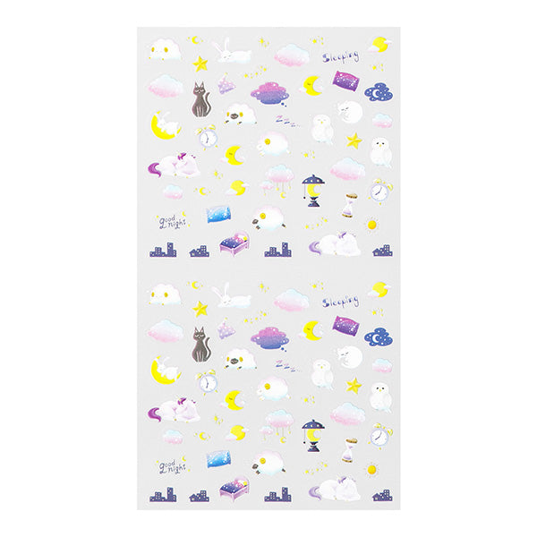 Midori Sticker 2557 Health Sleep — side view