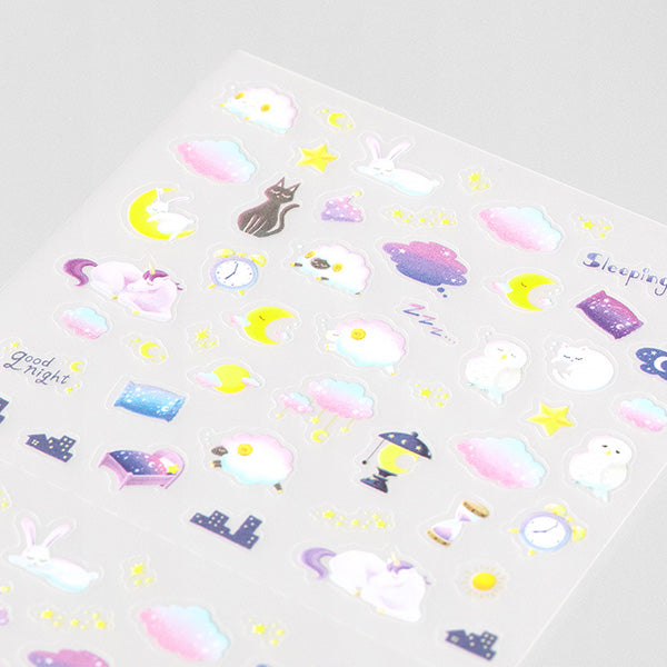 Midori Sticker 2557 Health Sleep — detail view