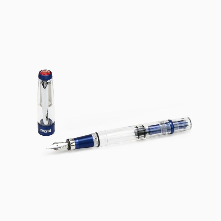 TWSBI Diamond 580 AL R  Fountain Pen - Navy Blue — flat lay