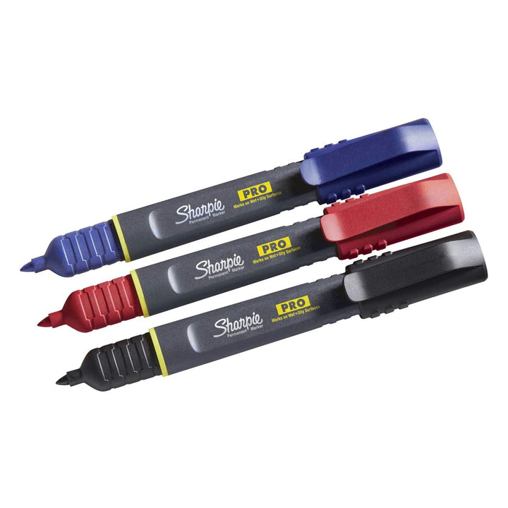 Sharpie Pro Permanent Marker Set of 4 (for Wet &amp; Oily Surface) — side view