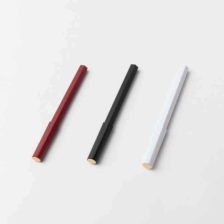 Ystudio Resin Rollerball Pen Black — flat lay