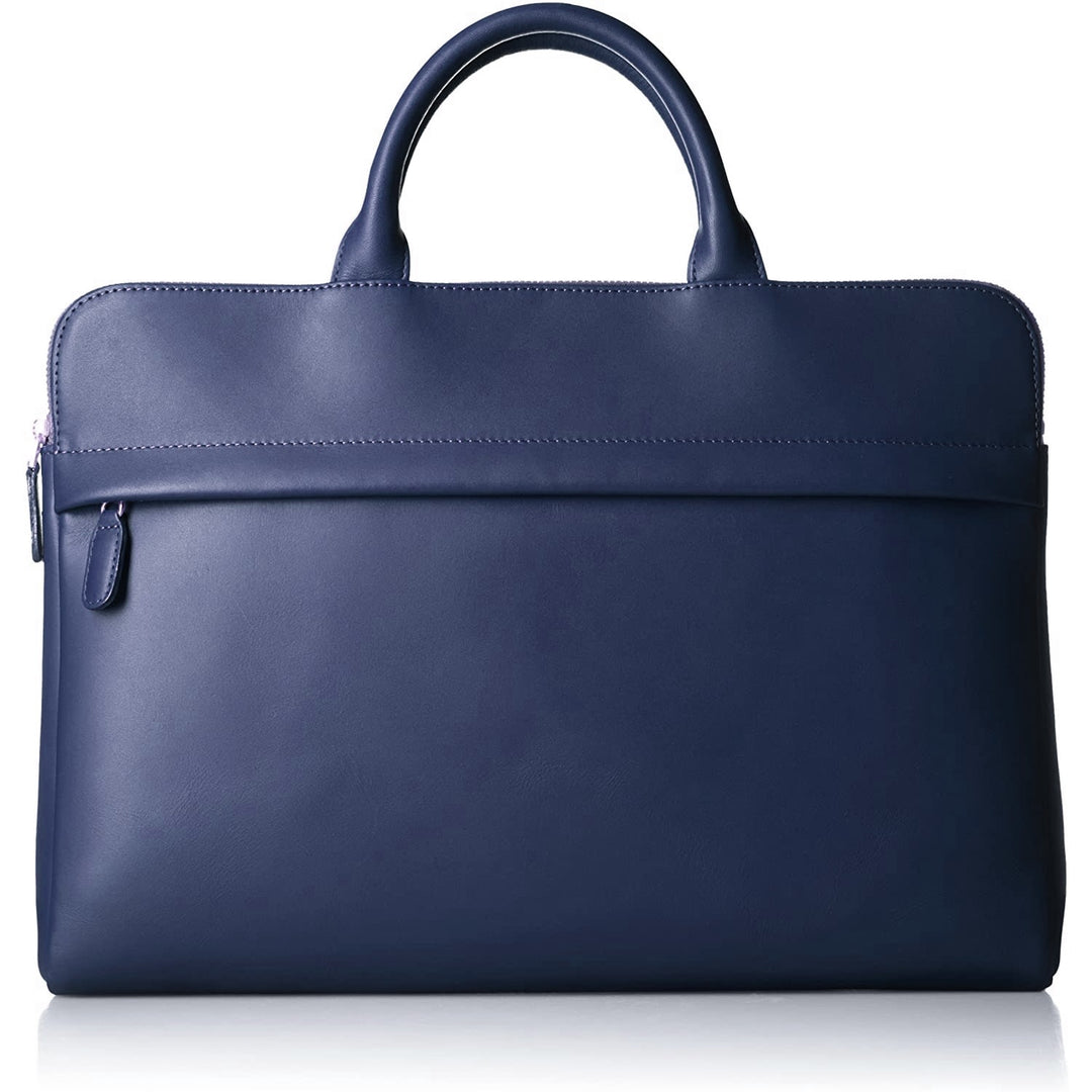 Trion AA112 13" Leather Bag Navy — front view