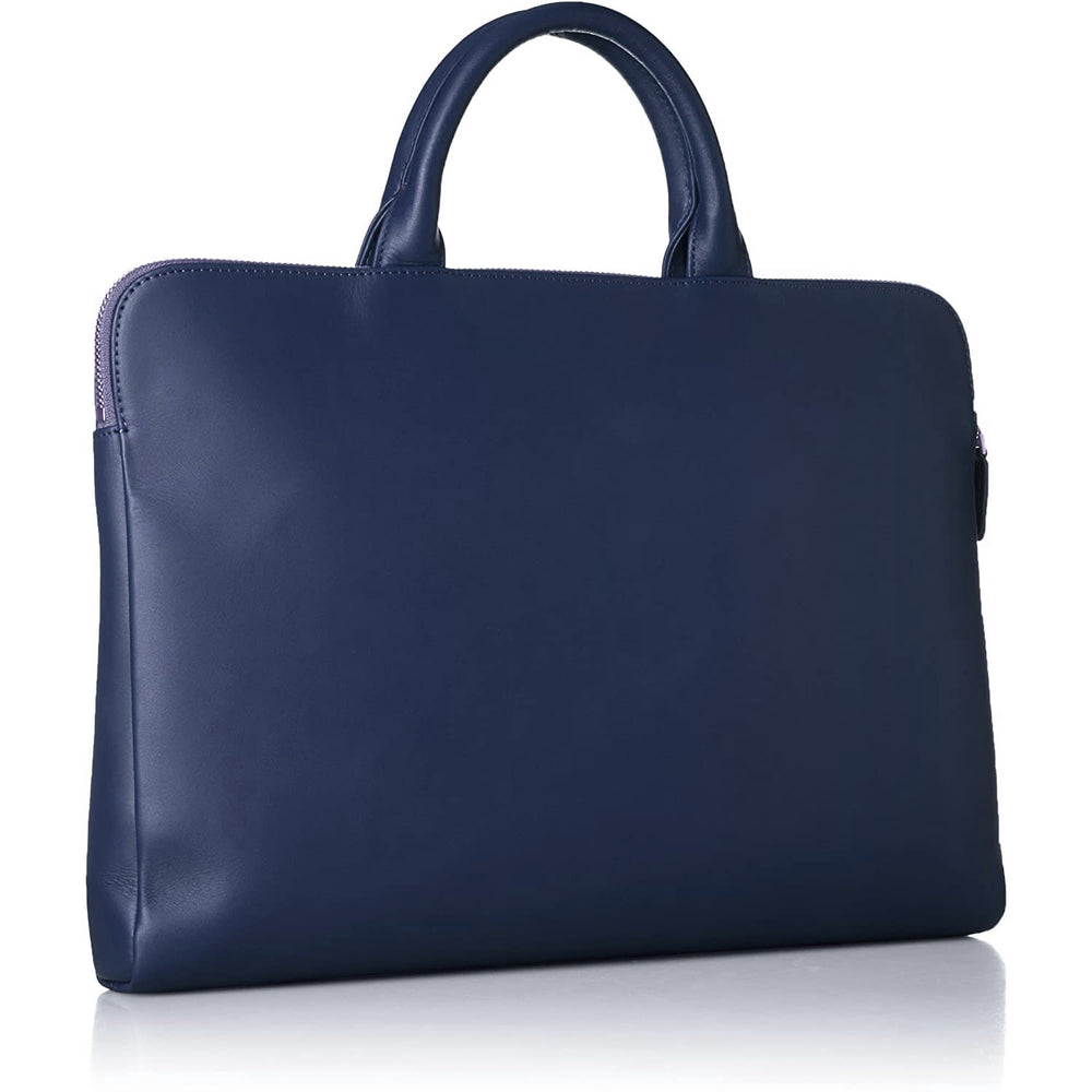 Trion AA112 13" Leather Bag Navy — side view