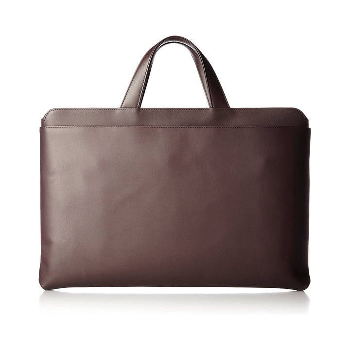 Trion AA123 15" Leather Bag Choco — front view