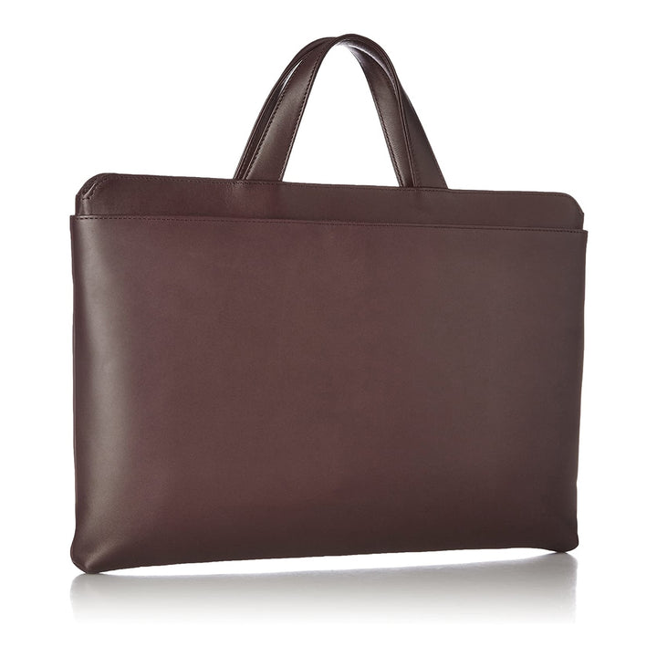 Trion AA123 15" Leather Bag Choco — side view