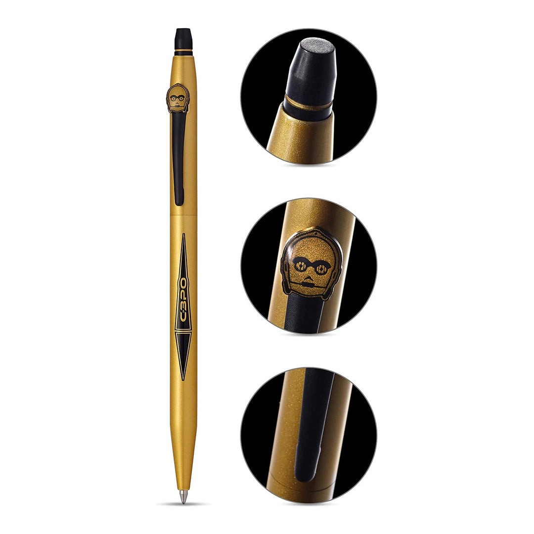 Cross Click Star Wars C-3PO Rollerball Pen — tip detail