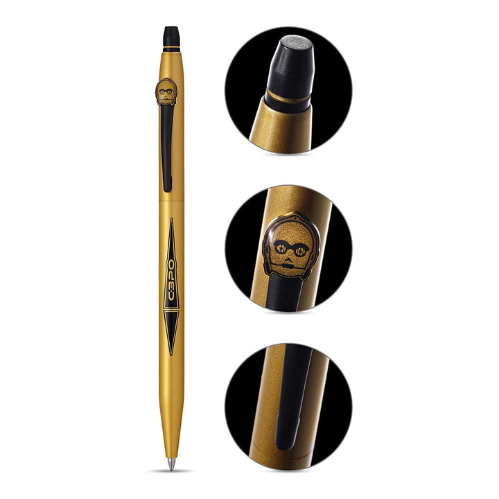 Cross Click Star Wars C-3PO Rollerball Pen — tip detail