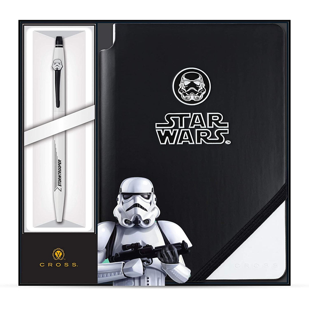 Cross Click Star Wars Stormtrooper Rollerball Pen With Jot Zone Journal Gift Set — front view