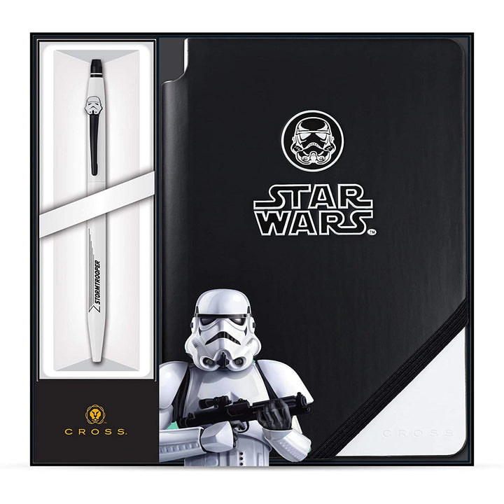Cross Click Star Wars Stormtrooper Rollerball Pen With Jot Zone Journal Gift Set — front view