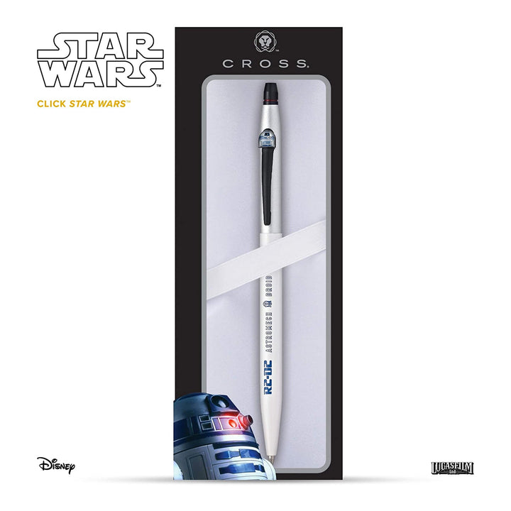 Cross Click Star Wars R2 D2 Rollerball Pen — writing at an angle