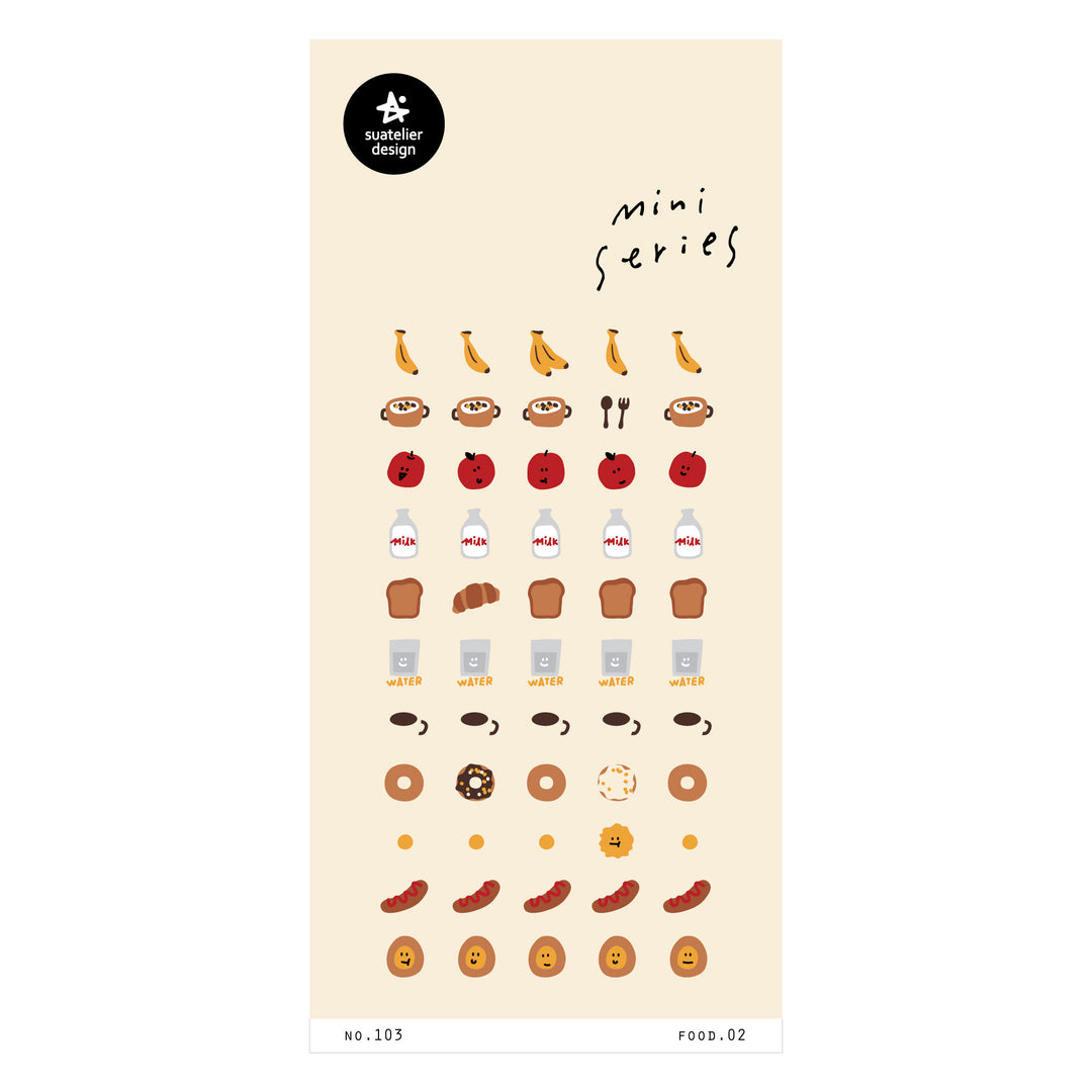 Suatelier Sticker Mini Series - Food.02 — front view